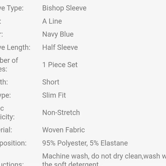 Floral Blue Dress with Red and Orange Accents - Picture 10 of 10